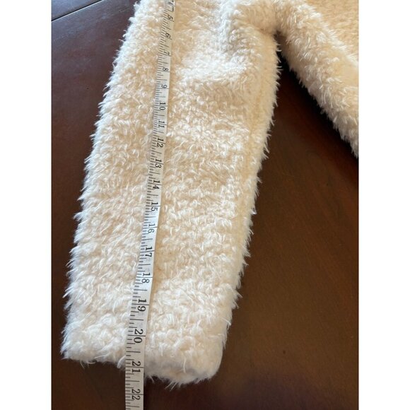 Treasure & Bond NWT Teddy Fleece Jacket Ivory Size XS Shearling Fuzzy Faux Fur - Picture 12 of 13